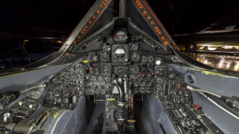 File:Lockheed SR-71A Blackbird, National Museum of the United States Air Force, Wright-Patterson Air Force Base, near Dayton, Ohio, USA, cockpit, forward view.png
