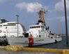 USCGC Sapelo moored next to a cruise liner in San Juan.jpg