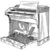 USD120175S Organ Console (1939-09-08 filed, 1940-04-23 published) by George H.Stephens - Hammond C (clip).jpg