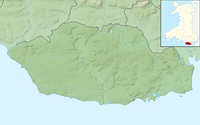 Vale of Glamorgan UK relief location map.jpg