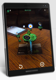 An image from an AR mobile game