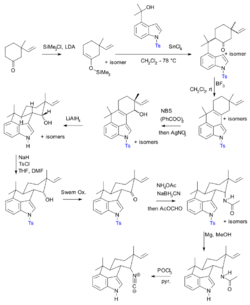 HapalindoleUsynthesisMuratake1990.svg