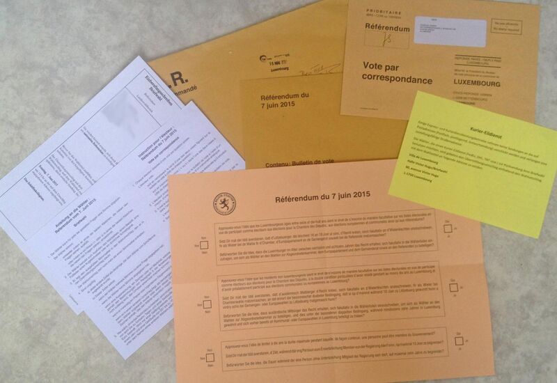 File:Luxembourg Referendum 2015 Postal vote - ballot and other documents.jpg