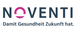 Logo with slogan below it in German