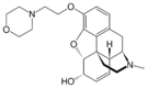 Chemical structure of pholcodine.