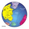 Positions of ancient continents, 550 million years ago.jpg