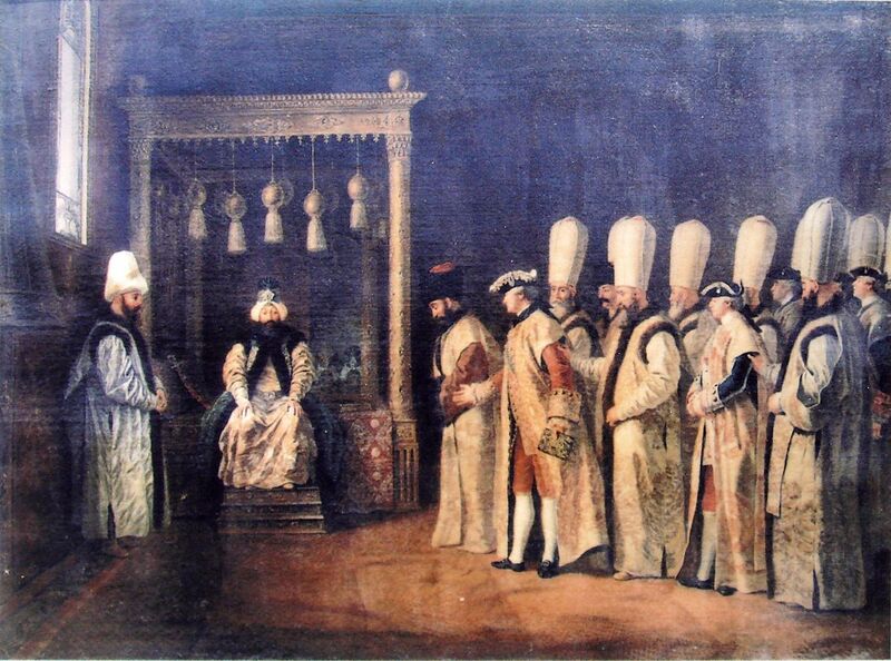 File:Reception ceremony of the Conte de Saint Priest at the Ottoman Porte Antoine de Favray 1767.jpg