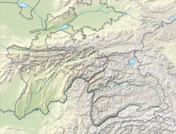 Location map/data/Tajikistan is located in Tajikistan