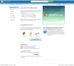 Windows Live OneCare Safety Center.png