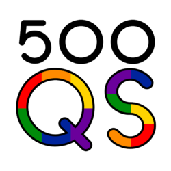The logo of 500 Queer Scientists