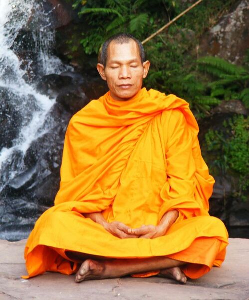File:Abbot of Watkungtaphao in Phu Soidao Waterfall.jpg
