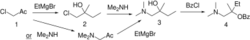 Amylocaine synthesis.svg