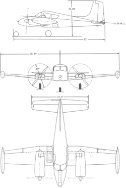 Cessna L-27A 3-view line drawing.png
