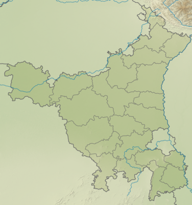 India Haryana relief map.svg