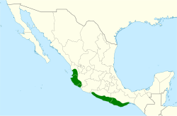 Phaethornis mexicanus map.svg