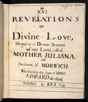 Revelations of Divine Love (title page, 1675 edition)