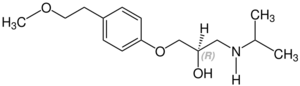(R)-Metoprolol Structural Formula V1.svg