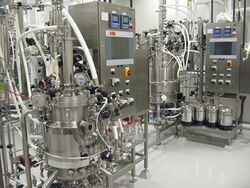 Photo of BTEC's 30L and 300L bioreactor.