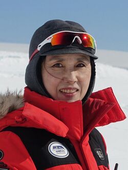 Dr. In-Young Ahn at the Korean Antarctic Station, King Sejong in October 2015.jpg