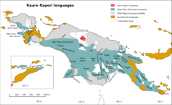 Kaure-Kapori languages.svg