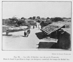 La ville d'Abéché, vue du poste Français.jpg
