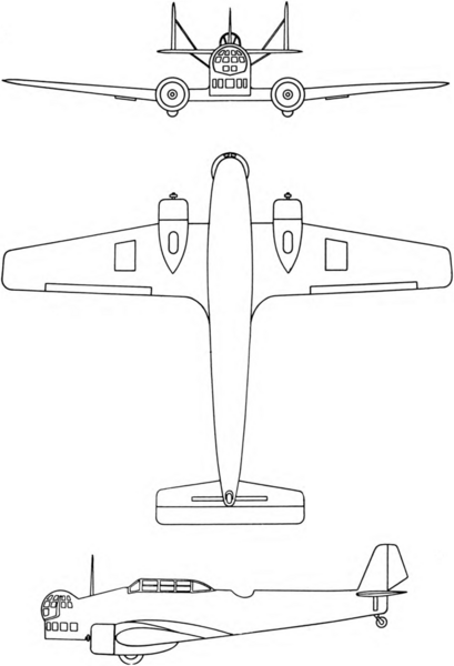 File:Mitsubishi Ki-2-II 3-view line drawing.png