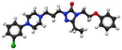 Nefazodone ball-and-stick model.png