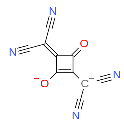 1,3-bis dicyanomethylene squarate.svg