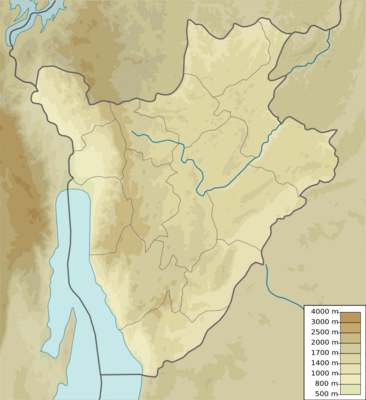 Burundi physical map.svg