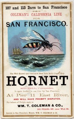 Clipper ship Hornet sailing card.jpg