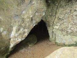 Entrance to Fairy's Hole, Chudleigh Rocks.jpg
