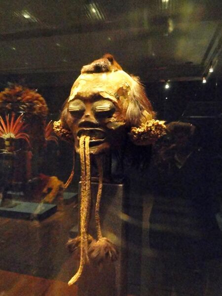 File:Head trophy, Munduruku people, northern Brazil, c 1820 - Staatliches Museum für Völkerkunde München - DSC08569.JPG