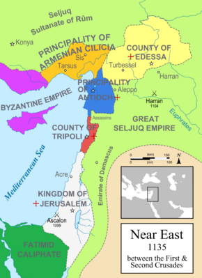The Near east in 1135