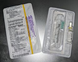 Proluton Depot (hydroxyprogesterone caproate) packs.jpg