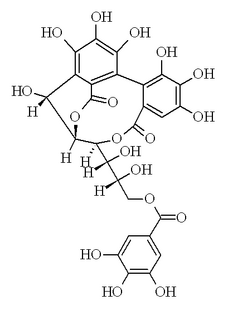 Chemical structure of punicacortein B