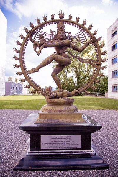 File:Shiva's statue at CERN engaging in the Nataraja dance.jpg