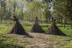 Eco-sculptures "Awakening of forest Mavkas"