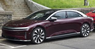 2022 Lucid Air Grand Touring in Zenith Red, front left.jpg