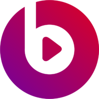 The logo that Beats Music, a subsidiary of Beats Electronics, uses.