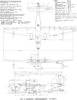 3-view line drawing of the Boeing XPBB-1 Sea Ranger