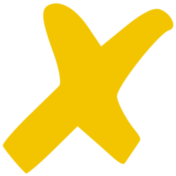 Dark yellow x.svg