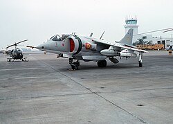 A parked Harrier