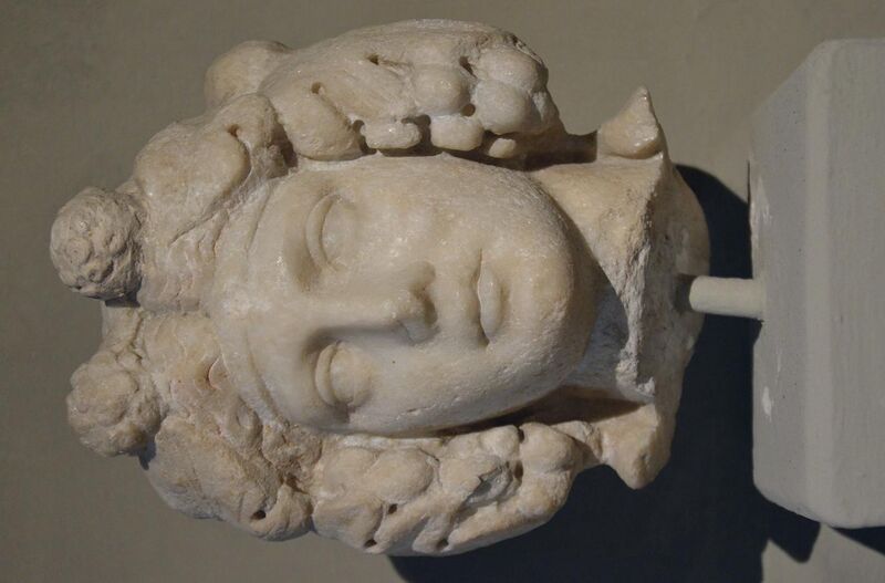 File:Marble head of Dionysus, from the Gymnasium of Salamis, 2nd century AD, Cyprus Museum, Nicosia, Cyprus (22309811890).jpg