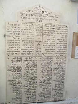 Memorial plaque to Mefkure victims in Tel Aviv.jpg