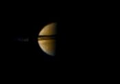 Outgoing Pioneer 11 image of Saturn taken on 1979/09/03