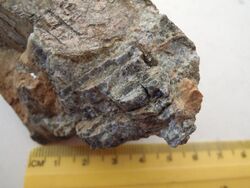 Sekaninaite (cordierite) (Fe2+,Mg)2Al4Si5O18 (25837507710).jpg