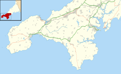 Southwest Cornwall UK location map.svg