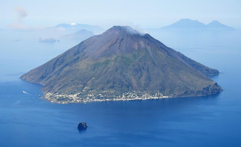 File:Aerial image of Stromboli and Strombolicchio (view from the northeast).jpg