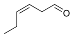 Cis-3-hexenal chemical structure.png
