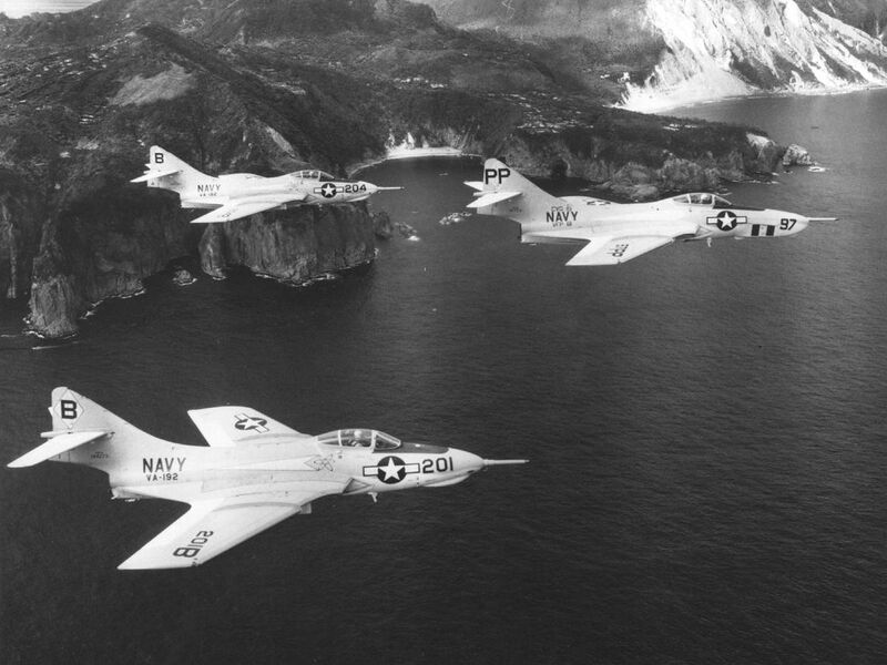 File:F9F Cougars of VA-192 and VFP-61 over Formosa 1957.jpg